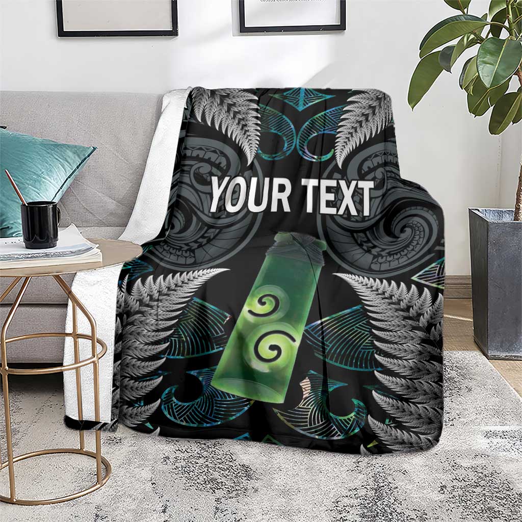 Personalised New Zealand Toki Blanket Silver Fern Mix Aotearoa Maori Pattern LT14 - Polynesian Pride