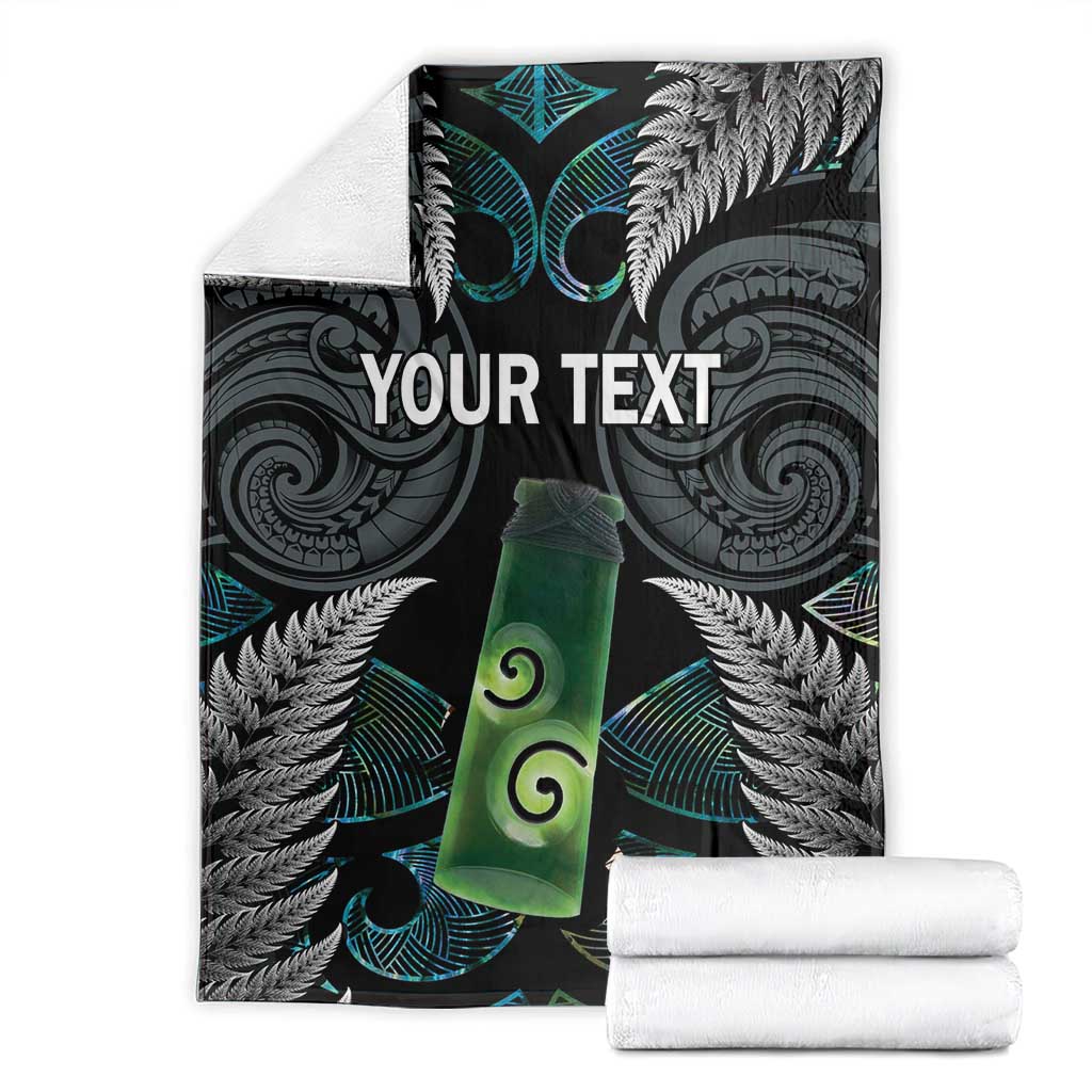 Personalised New Zealand Toki Blanket Silver Fern Mix Aotearoa Maori Pattern LT14 - Polynesian Pride