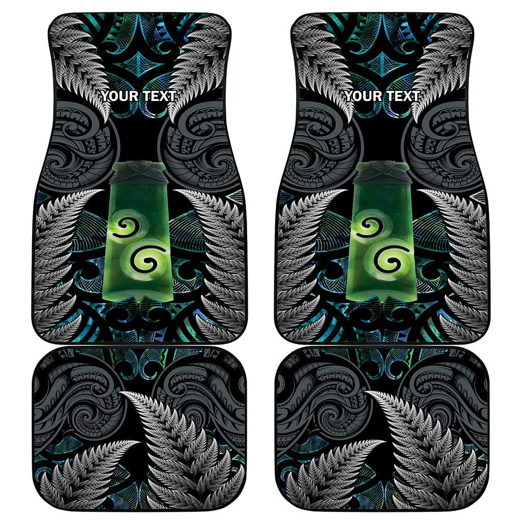 Personalised New Zealand Toki Car Mats Silver Fern Mix Aotearoa Maori Pattern LT14 - Polynesian Pride