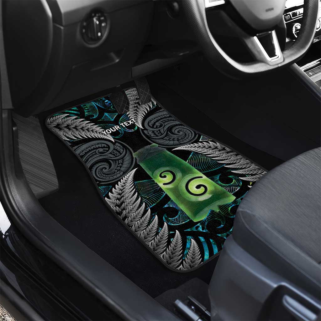 Personalised New Zealand Toki Car Mats Silver Fern Mix Aotearoa Maori Pattern LT14 - Polynesian Pride