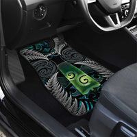 Personalised New Zealand Toki Car Mats Silver Fern Mix Aotearoa Maori Pattern LT14 - Polynesian Pride