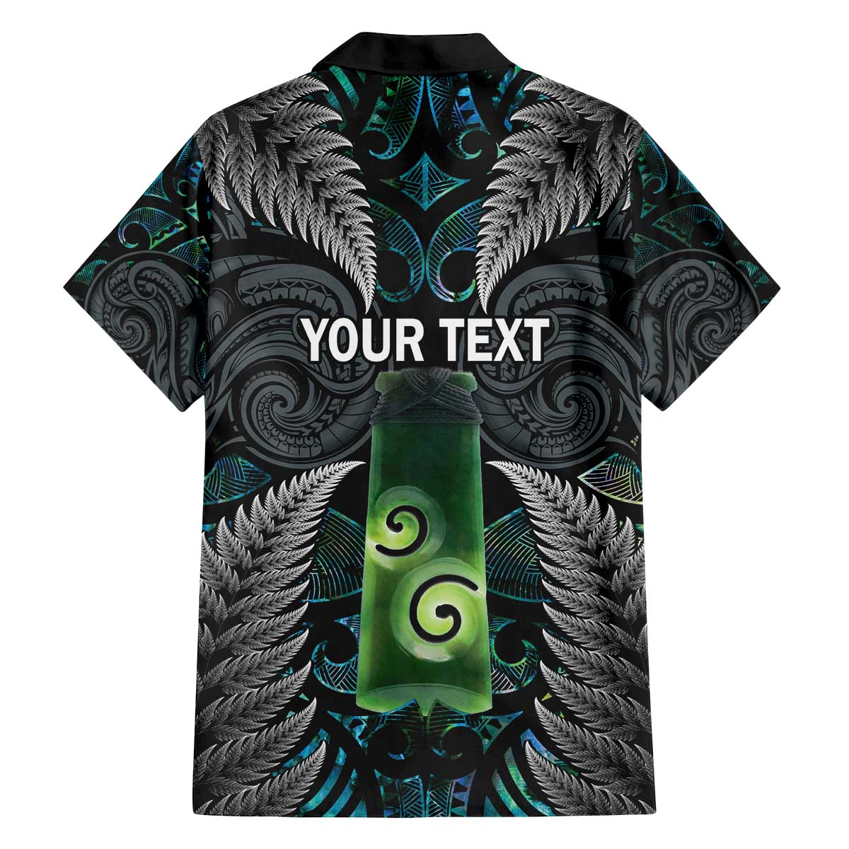 Personalised New Zealand Toki Family Matching Off The Shoulder Long Sleeve Dress and Hawaiian Shirt Silver Fern Mix Aotearoa Maori Pattern