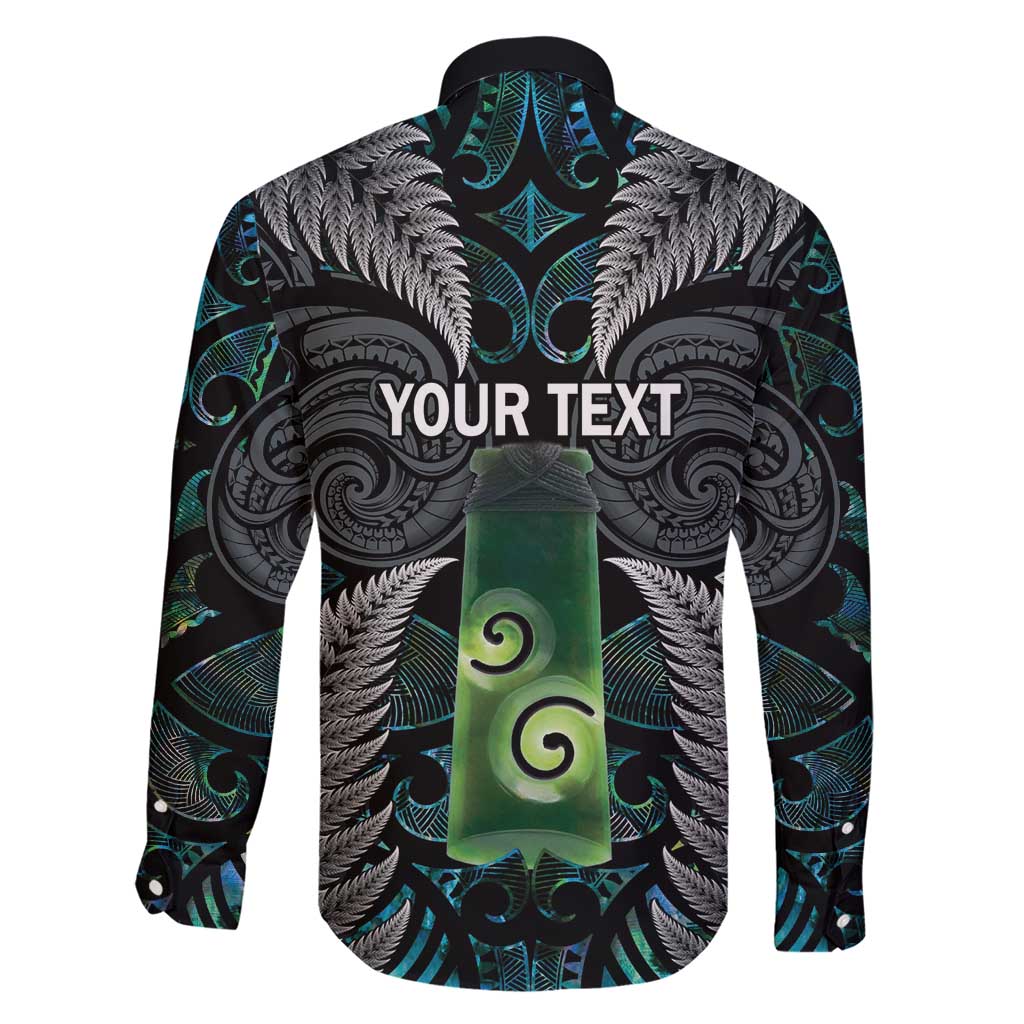Personalised New Zealand Toki Family Matching Short Sleeve Bodycon Dress and Hawaiian Shirt Silver Fern Mix Aotearoa Maori Pattern