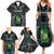 Personalised New Zealand Toki Family Matching Summer Maxi Dress and Hawaiian Shirt Silver Fern Mix Aotearoa Maori Pattern
