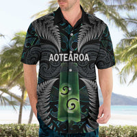 Personalised New Zealand Toki Hawaiian Shirt Silver Fern Mix Aotearoa Maori Pattern LT14 - Polynesian Pride
