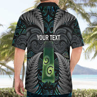 Personalised New Zealand Toki Hawaiian Shirt Silver Fern Mix Aotearoa Maori Pattern LT14 - Polynesian Pride