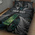 Personalised New Zealand Toki Quilt Bed Set Silver Fern Mix Aotearoa Maori Pattern