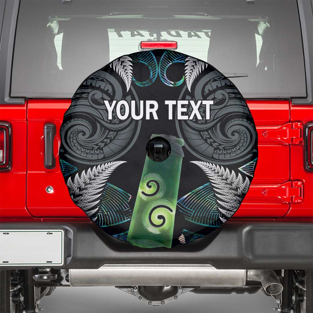 Personalised New Zealand Toki Spare Tire Cover Silver Fern Mix Aotearoa Maori Pattern LT14 - Polynesian Pride