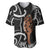 New Zealand Maripi Baseball Jersey Silver Fern Mix Aotearoa Maori Pattern