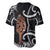 New Zealand Maripi Baseball Jersey Silver Fern Mix Aotearoa Maori Pattern