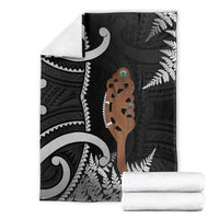 New Zealand Maripi Blanket Silver Fern Mix Aotearoa Maori Pattern LT14 - Polynesian Pride