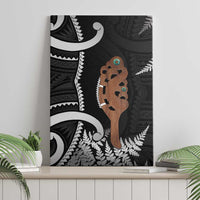 New Zealand Maripi Canvas Wall Art Silver Fern Mix Aotearoa Maori Pattern LT14 - Polynesian Pride
