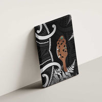 New Zealand Maripi Canvas Wall Art Silver Fern Mix Aotearoa Maori Pattern LT14 - Polynesian Pride
