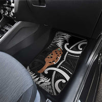 New Zealand Maripi Car Mats Silver Fern Mix Aotearoa Maori Pattern LT14 - Polynesian Pride