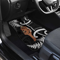 New Zealand Maripi Car Mats Silver Fern Mix Aotearoa Maori Pattern LT14 - Polynesian Pride