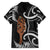 New Zealand Maripi Family Matching Long Sleeve Bodycon Dress and Hawaiian Shirt Silver Fern Mix Aotearoa Maori Pattern