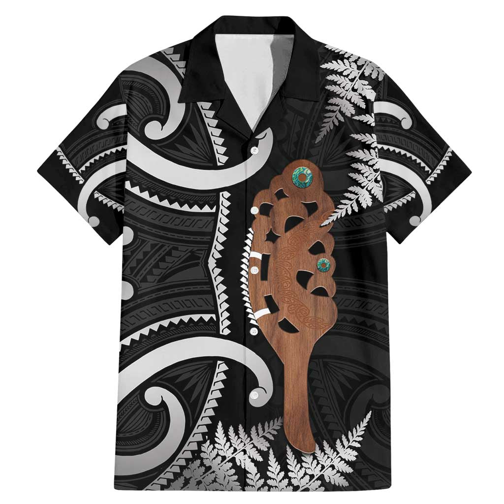 New Zealand Maripi Family Matching Mermaid Dress and Hawaiian Shirt Silver Fern Mix Aotearoa Maori Pattern