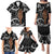 New Zealand Maripi Family Matching Puletasi and Hawaiian Shirt Silver Fern Mix Aotearoa Maori Pattern