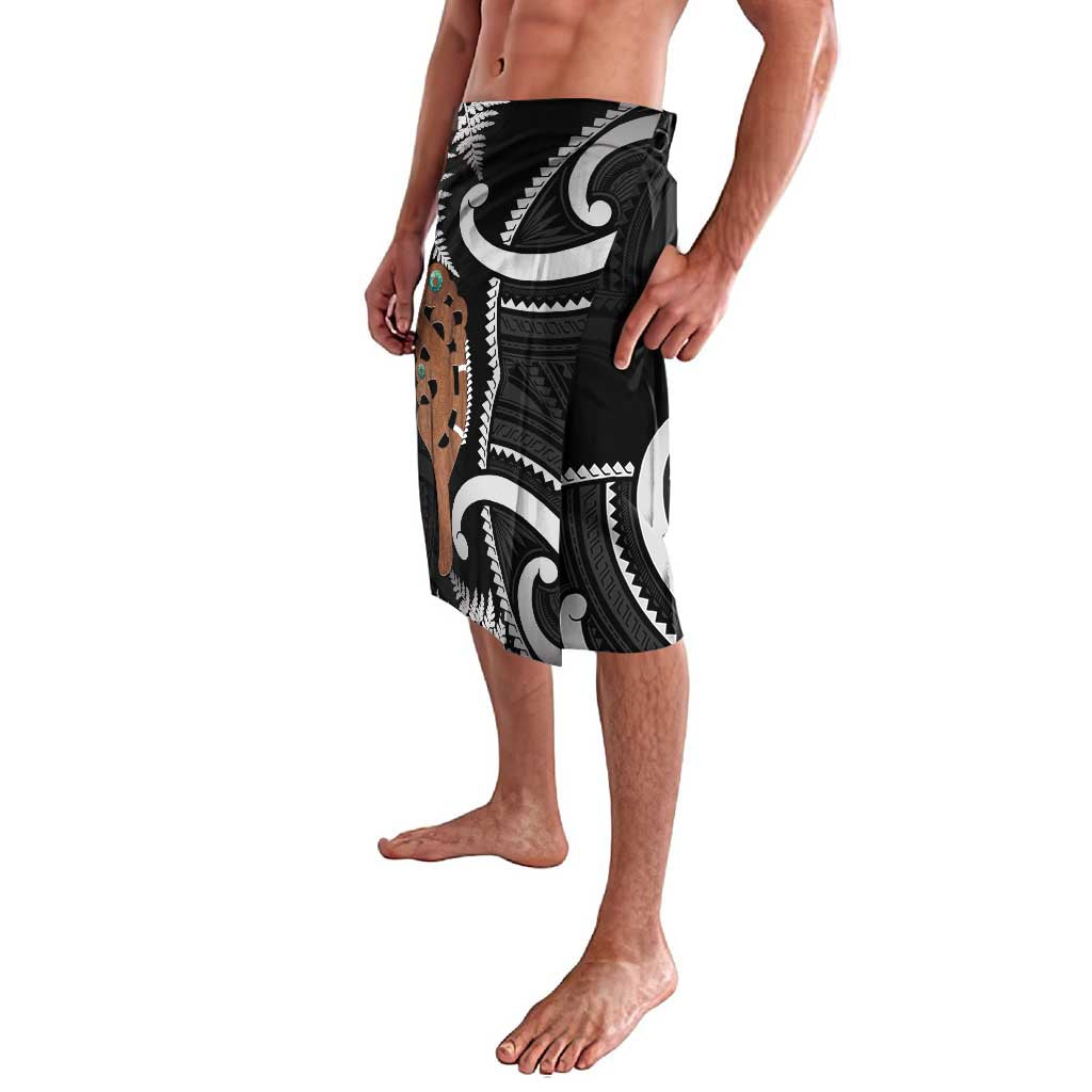New Zealand Maripi Lavalava Silver Fern Mix Aotearoa Maori Pattern LT14 - Polynesian Pride