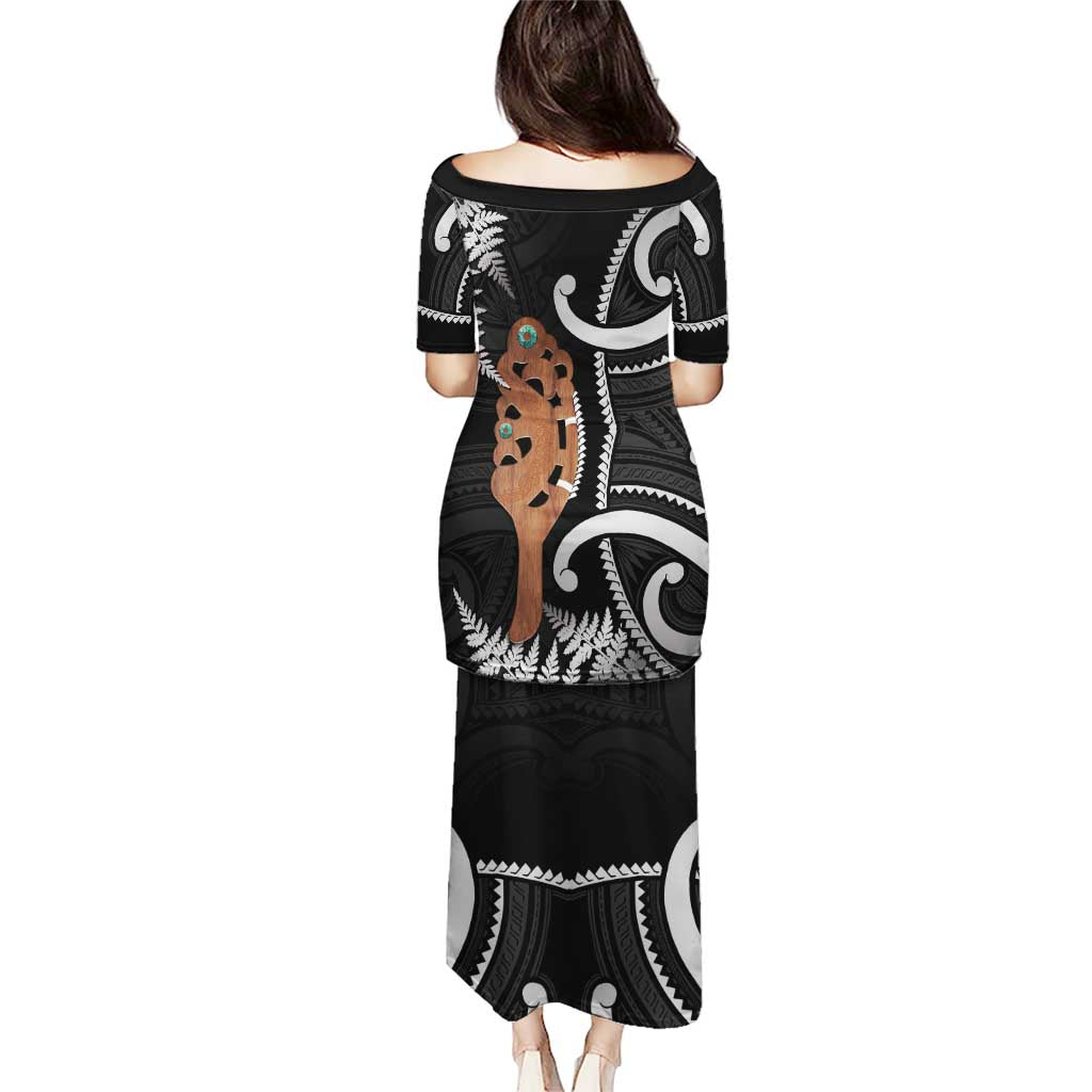 New Zealand Maripi Puletasi Silver Fern Mix Aotearoa Maori Pattern LT14 - Polynesian Pride