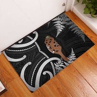 New Zealand Maripi Rubber Doormat Silver Fern Mix Aotearoa Maori Pattern LT14 - Polynesian Pride