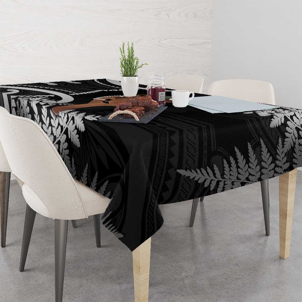 New Zealand Maripi Tablecloth Silver Fern Mix Aotearoa Maori Pattern LT14 - Polynesian Pride