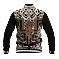 New Zealand Baseball Jacket Maori Maripi Knife With Poutama Art LT14 - Polynesian Pride