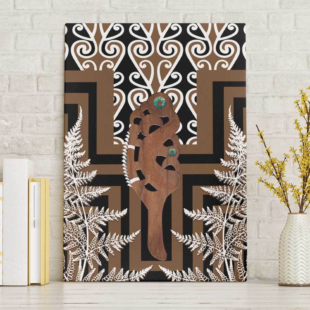 New Zealand Canvas Wall Art Maori Maripi Knife With Poutama Art