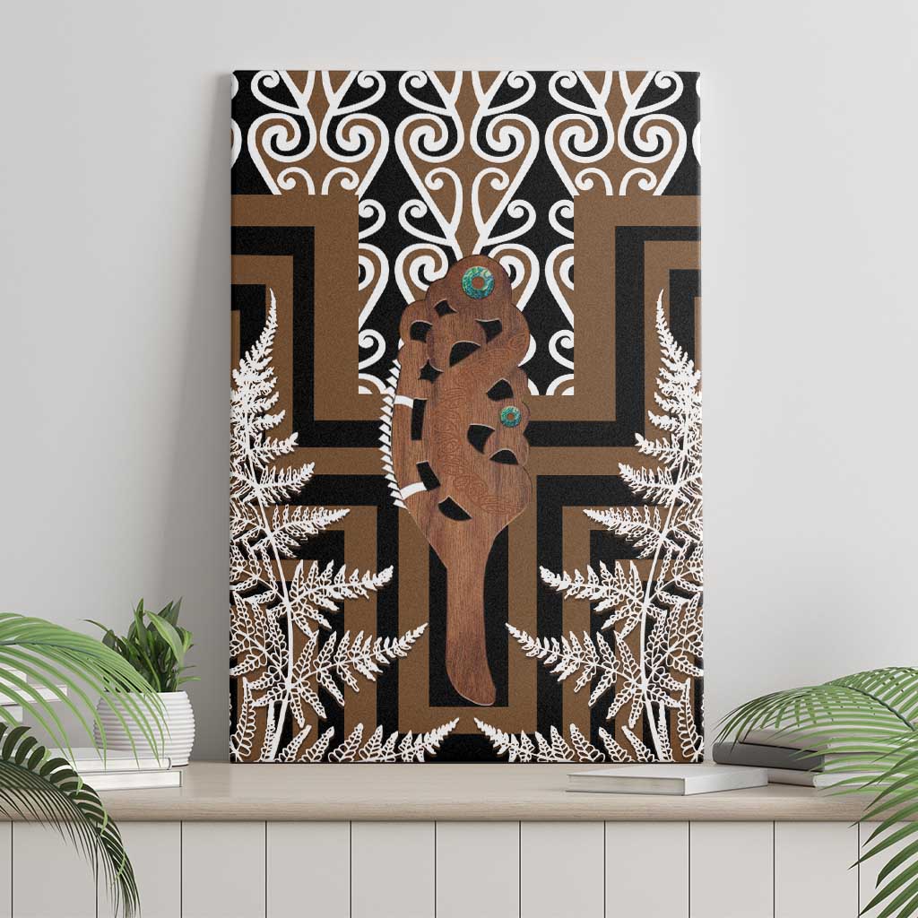 New Zealand Canvas Wall Art Maori Maripi Knife With Poutama Art LT14 - Polynesian Pride