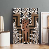 New Zealand Canvas Wall Art Maori Maripi Knife With Poutama Art LT14 - Polynesian Pride