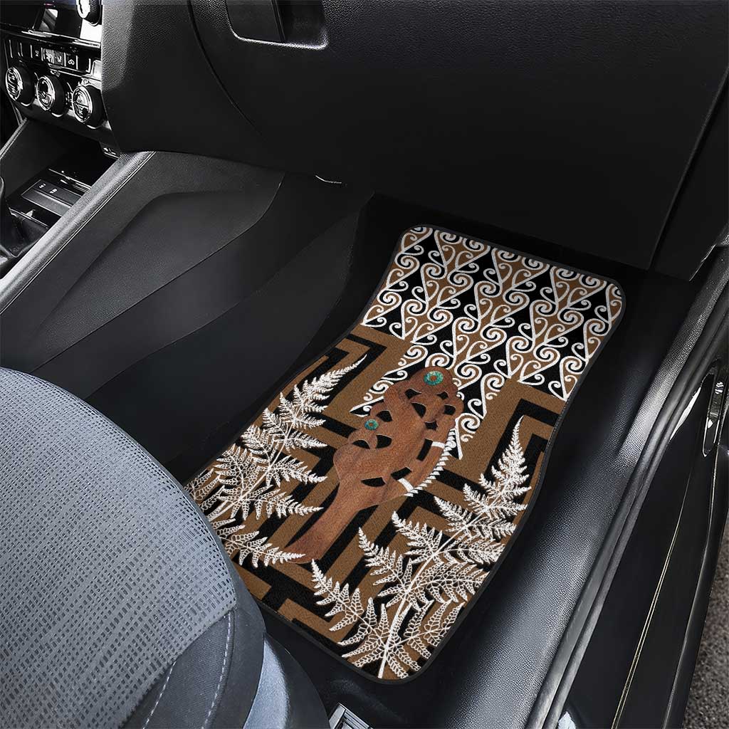 New Zealand Car Mats Maori Maripi Knife With Poutama Art LT14 - Polynesian Pride