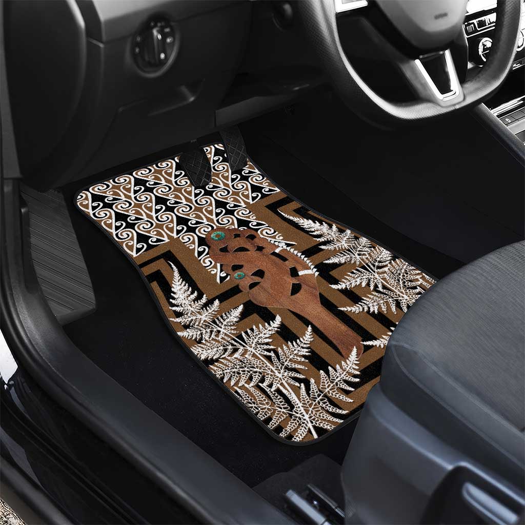 New Zealand Car Mats Maori Maripi Knife With Poutama Art LT14 - Polynesian Pride