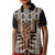 New Zealand Kid Polo Shirt Maori Maripi Knife With Poutama Art