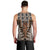 New Zealand Men Tank Top Maori Maripi Knife With Poutama Art