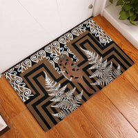New Zealand Rubber Doormat Maori Maripi Knife With Poutama Art LT14 - Polynesian Pride