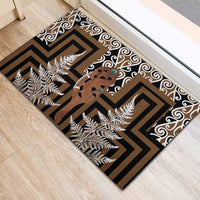 New Zealand Rubber Doormat Maori Maripi Knife With Poutama Art LT14 - Polynesian Pride