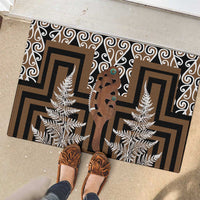 New Zealand Rubber Doormat Maori Maripi Knife With Poutama Art LT14 - Polynesian Pride