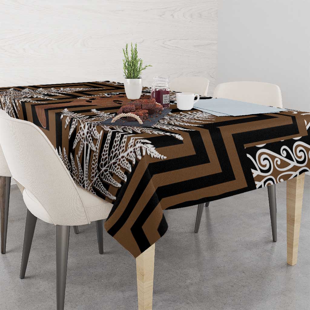 New Zealand Tablecloth Maori Maripi Knife With Poutama Art LT14 - Polynesian Pride