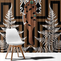 New Zealand Window Curtain Maori Maripi Knife With Poutama Art LT14 - Polynesian Pride
