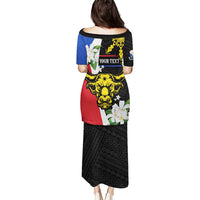 Personalised Philippines Carabao Puletasi Filipino Sun Mix Sampaguita Flower