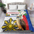 Personalised Philippines Eagle Bedding Set Filipino Sun Mix Sampaguita Flower