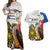 Personalised Philippines Eagle Couples Matching Off Shoulder Maxi Dress and Hawaiian Shirt Filipino Sun Mix Sampaguita Flower