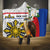 Personalised Philippines Eagle Hooded Blanket Filipino Sun Mix Sampaguita Flower