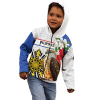 Personalised Philippines Eagle Kid Hoodie Filipino Sun Mix Sampaguita Flower
