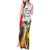 Personalised Philippines Eagle Tank Maxi Dress Filipino Sun Mix Sampaguita Flower