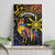 Philippines Sarimanok Canvas Wall Art Papanok Legendary Bird Okir Polynesian Pattern