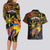 Philippines Sarimanok Couples Matching Long Sleeve Bodycon Dress and Hawaiian Shirt Papanok Legendary Bird Okir Polynesian Pattern