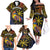 Philippines Sarimanok Family Matching Off The Shoulder Long Sleeve Dress and Hawaiian Shirt Papanok Legendary Bird Okir Polynesian Pattern