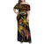 Philippines Sarimanok Family Matching Off Shoulder Maxi Dress and Hawaiian Shirt Papanok Legendary Bird Okir Polynesian Pattern