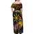 Philippines Sarimanok Family Matching Off Shoulder Maxi Dress and Hawaiian Shirt Papanok Legendary Bird Okir Polynesian Pattern